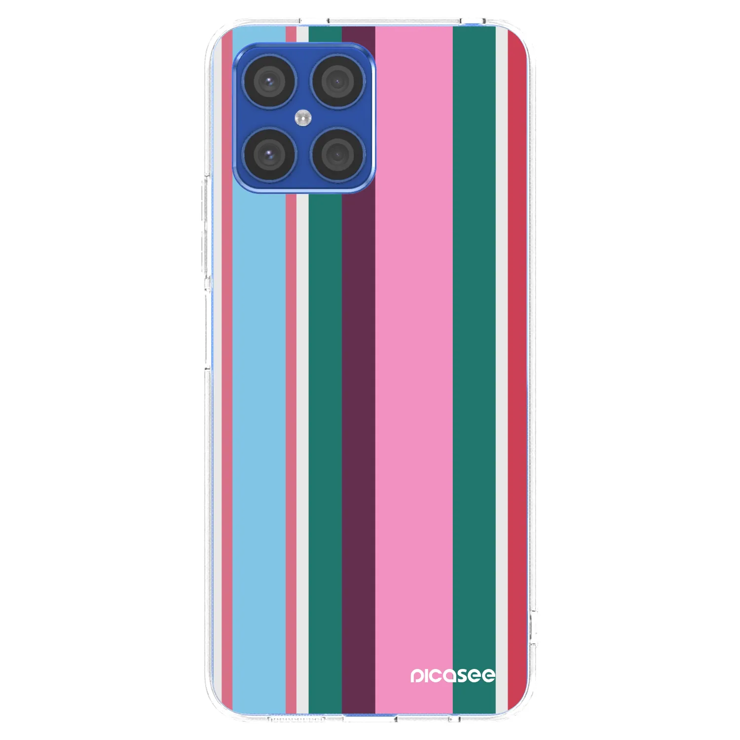 Picasee silikonowe przeźroczyste etui na Honor X8 4G - Cabana club