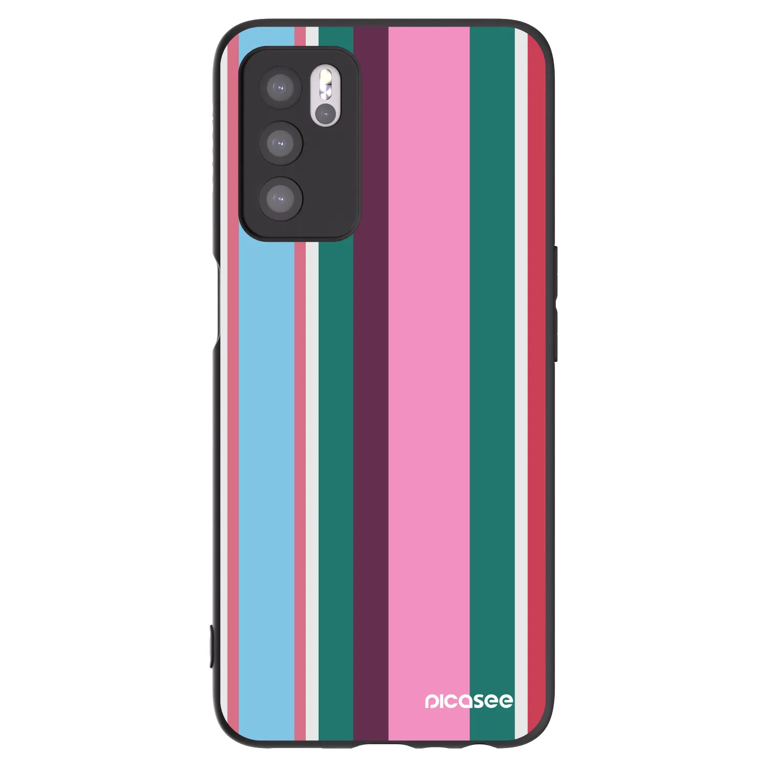 Picasee silikonowe czarne etui na OPPO A16s - Cabana club