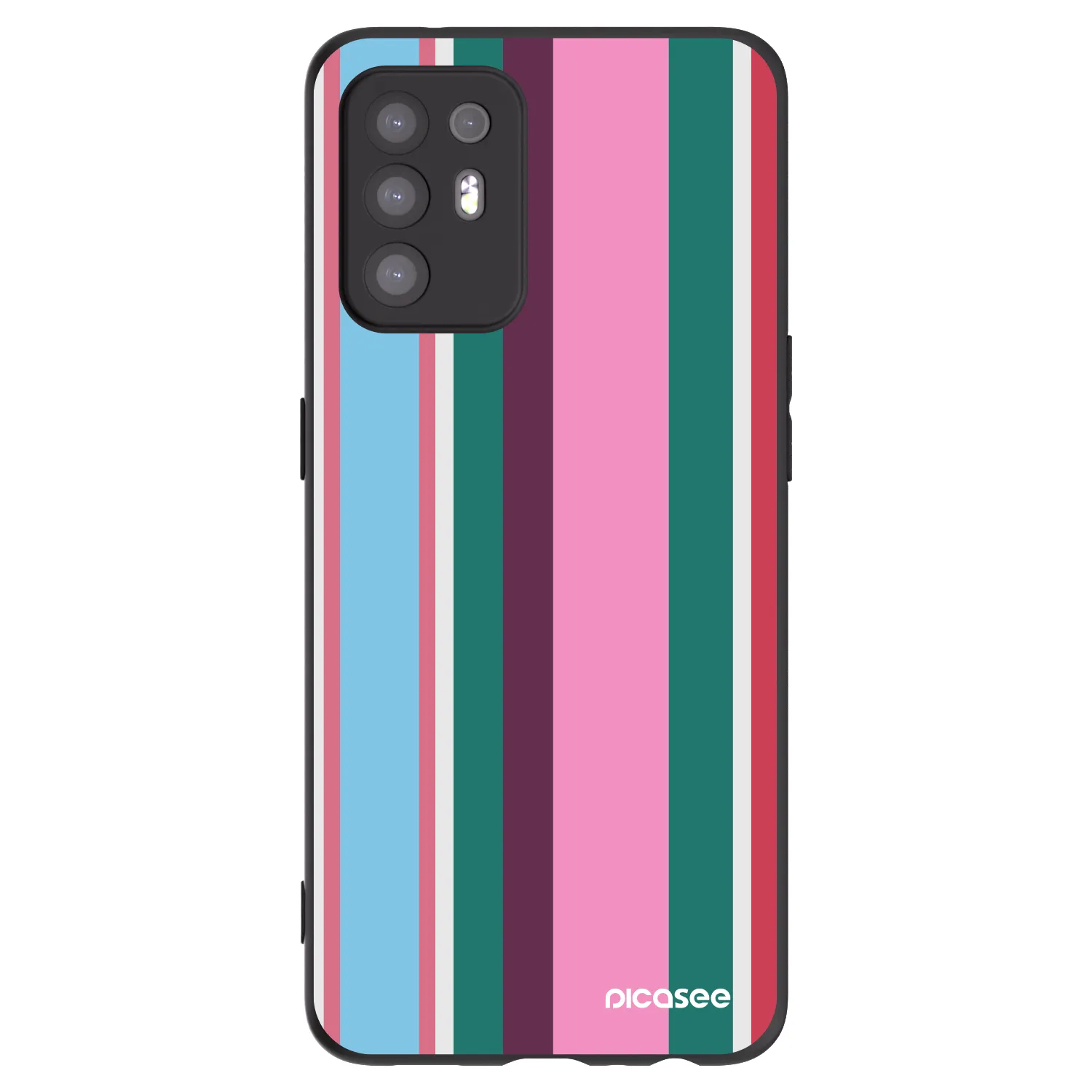 Picasee silikonowe czarne etui na OPPO A94 5G - Cabana club