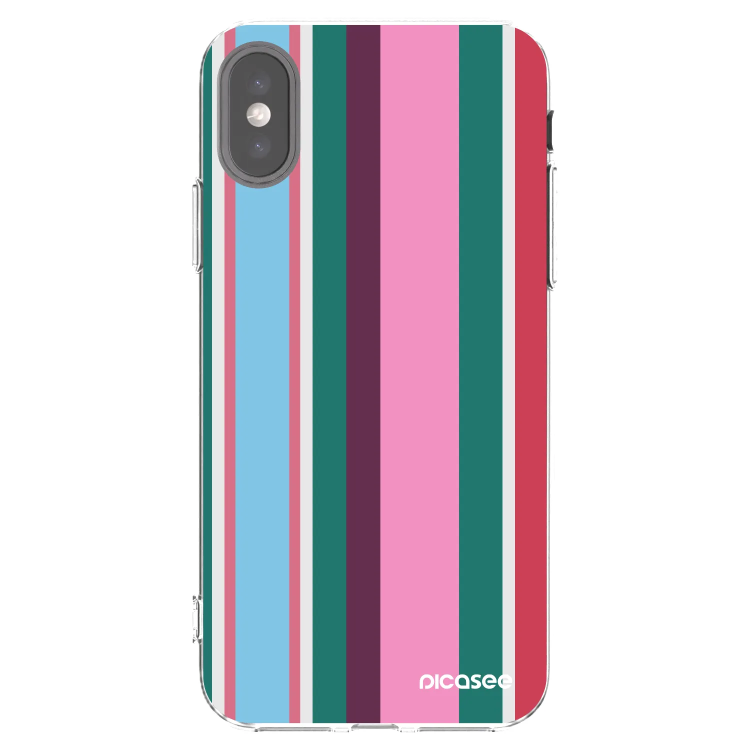 Picasee silikonowe przeźroczyste etui na Apple iPhone X/XS - Cabana club