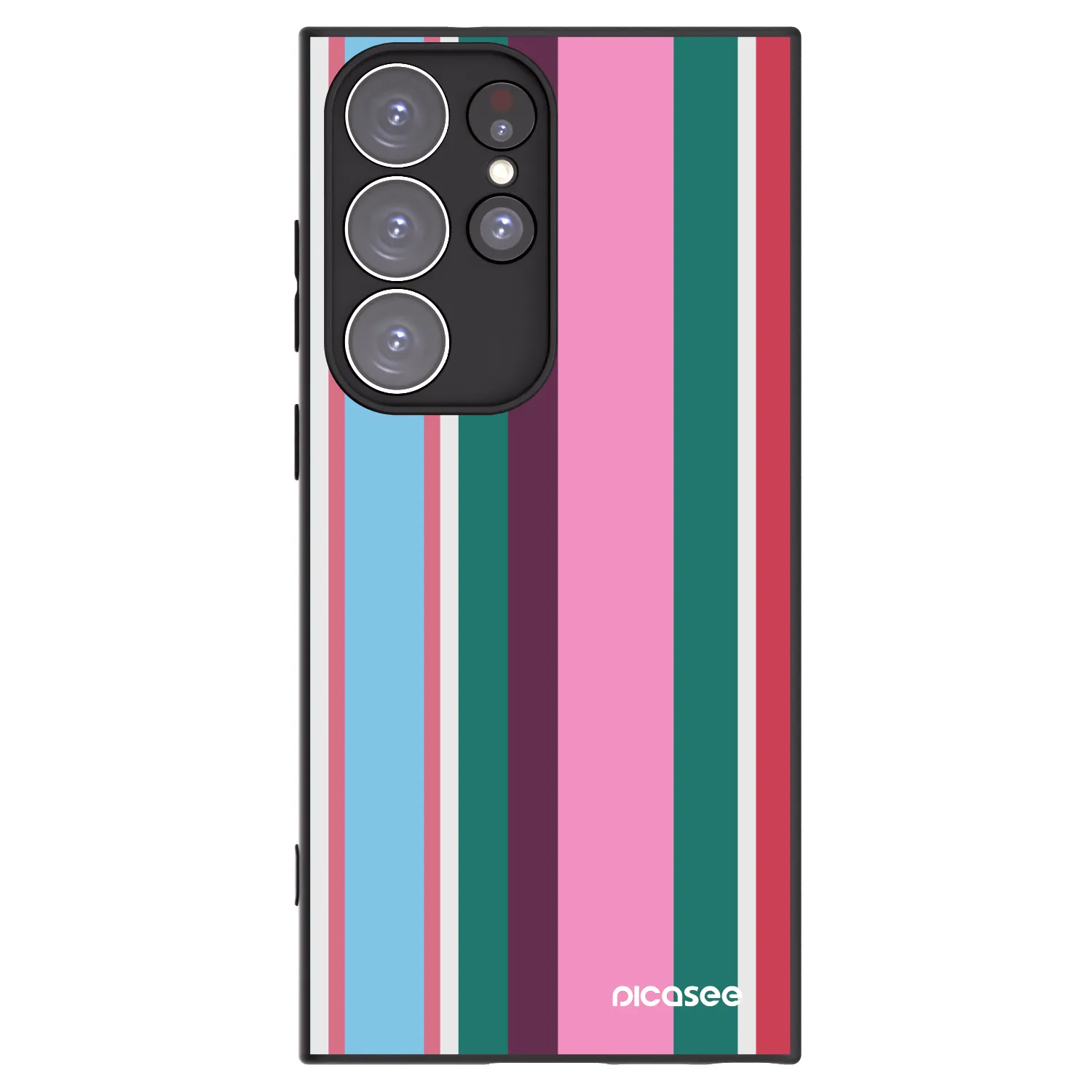 Picasee silikonowe czarne etui na Samsung Galaxy S23 Ultra 5G - Cabana club