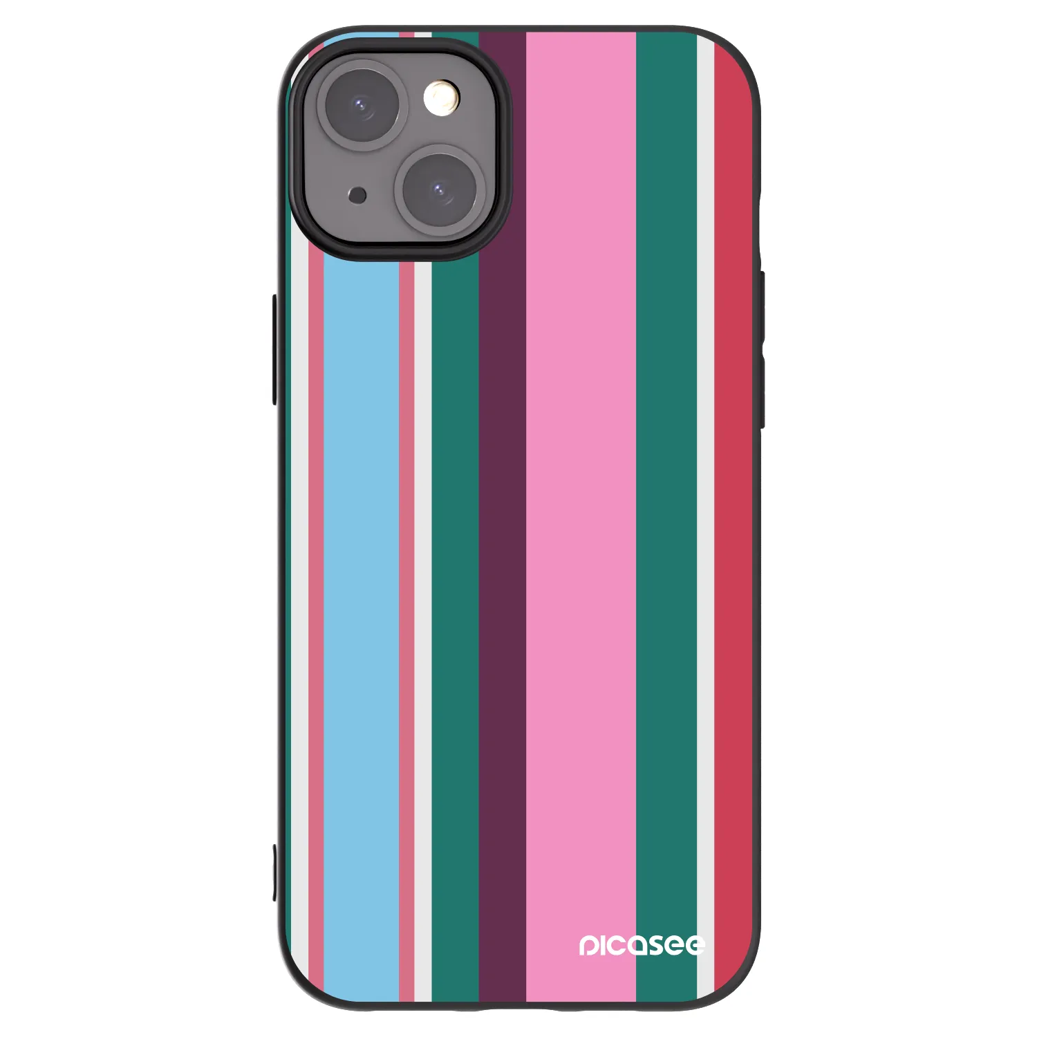 Picasee silikonowe czarne etui na Apple iPhone 15 Plus - Cabana club
