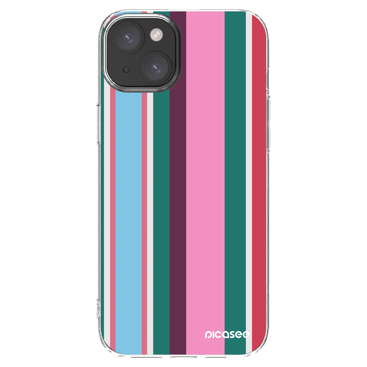 Picasee silikonowe przeźroczyste etui na Apple iPhone 15 Plus - Cabana club