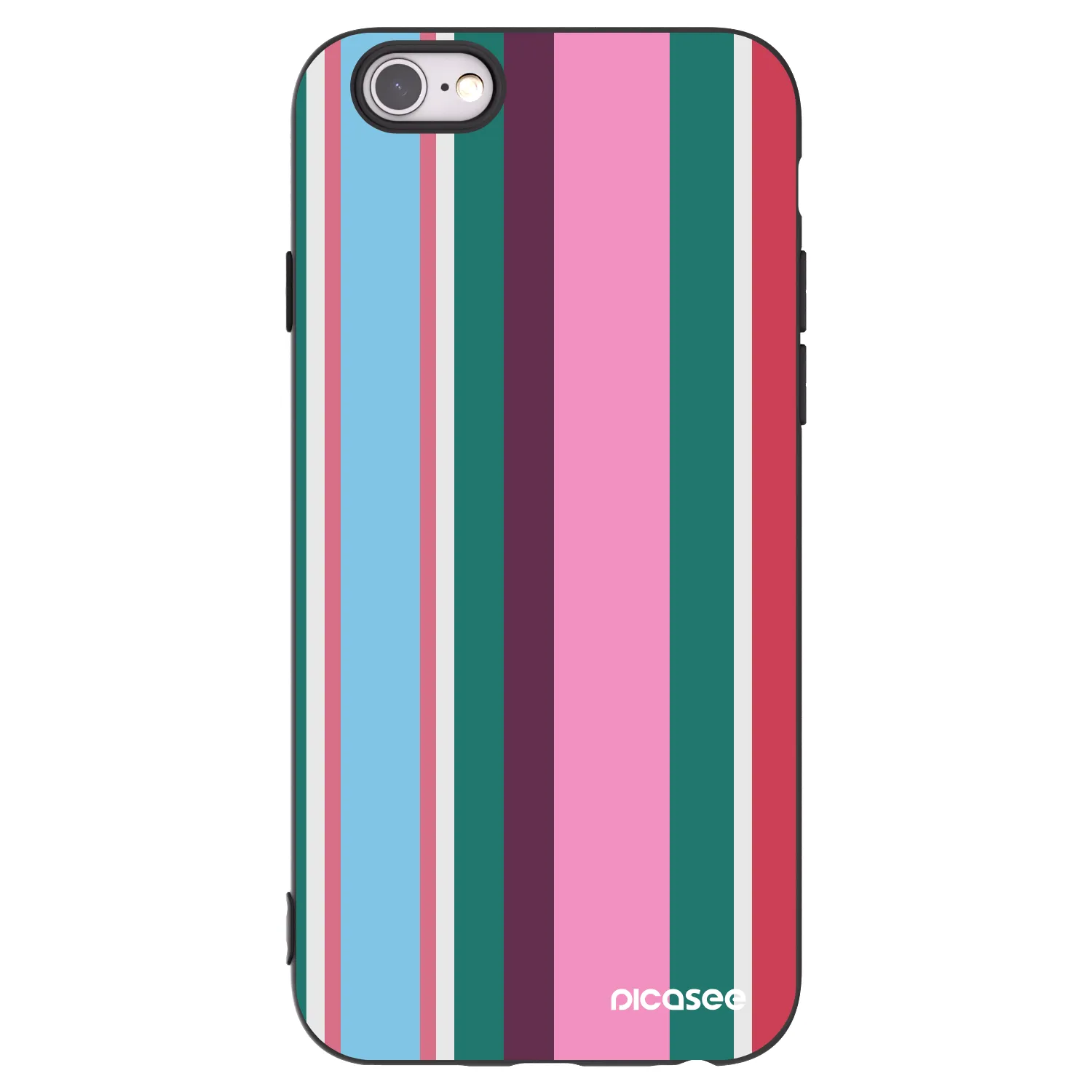 Picasee silikonowe czarne etui na Apple iPhone 6/6S - Cabana club