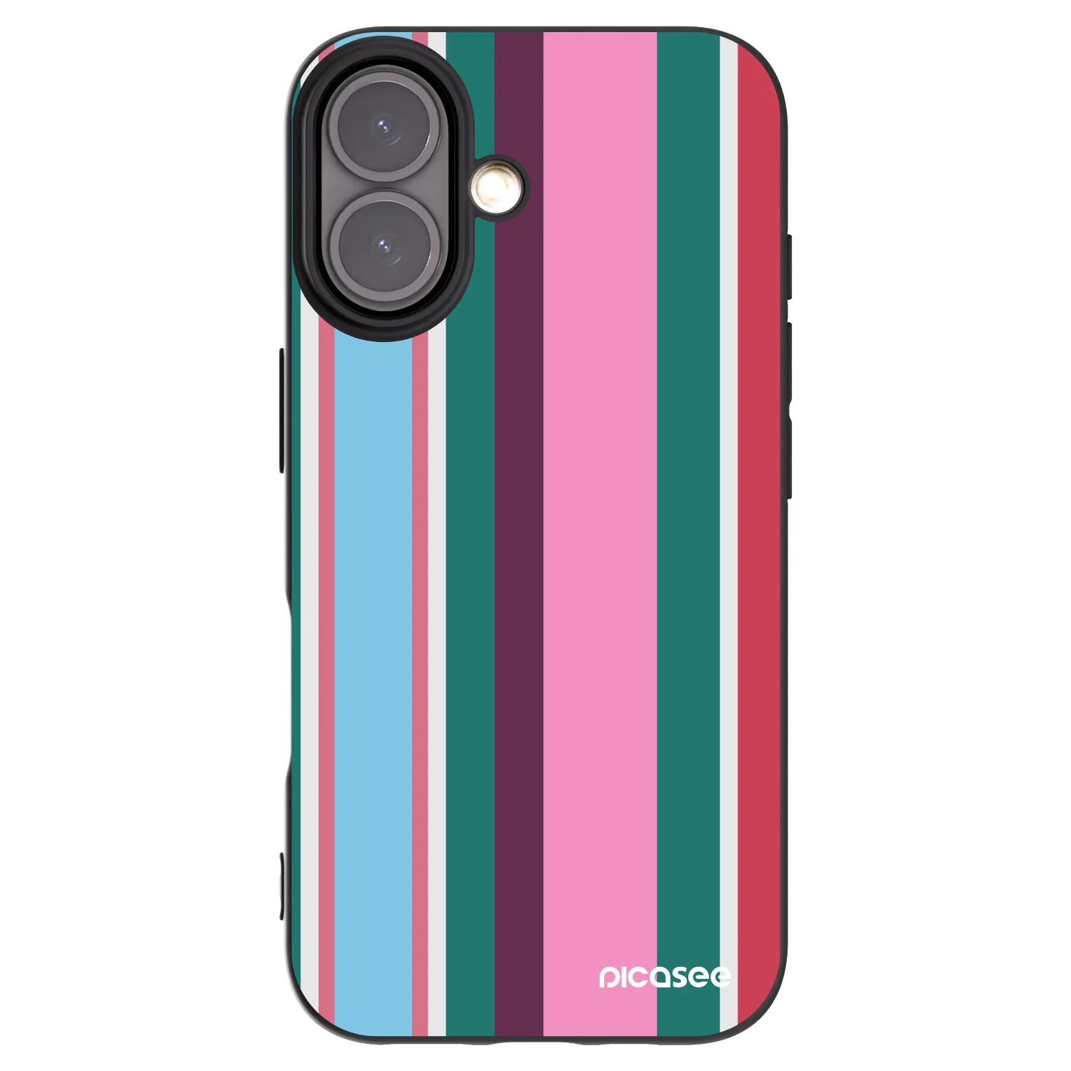 Picasee silikonowe czarne etui na Apple iPhone 16 - Cabana club