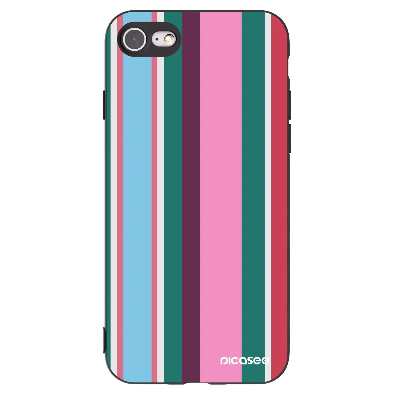 Picasee silikonowe czarne etui na Apple iPhone 8 - Cabana club