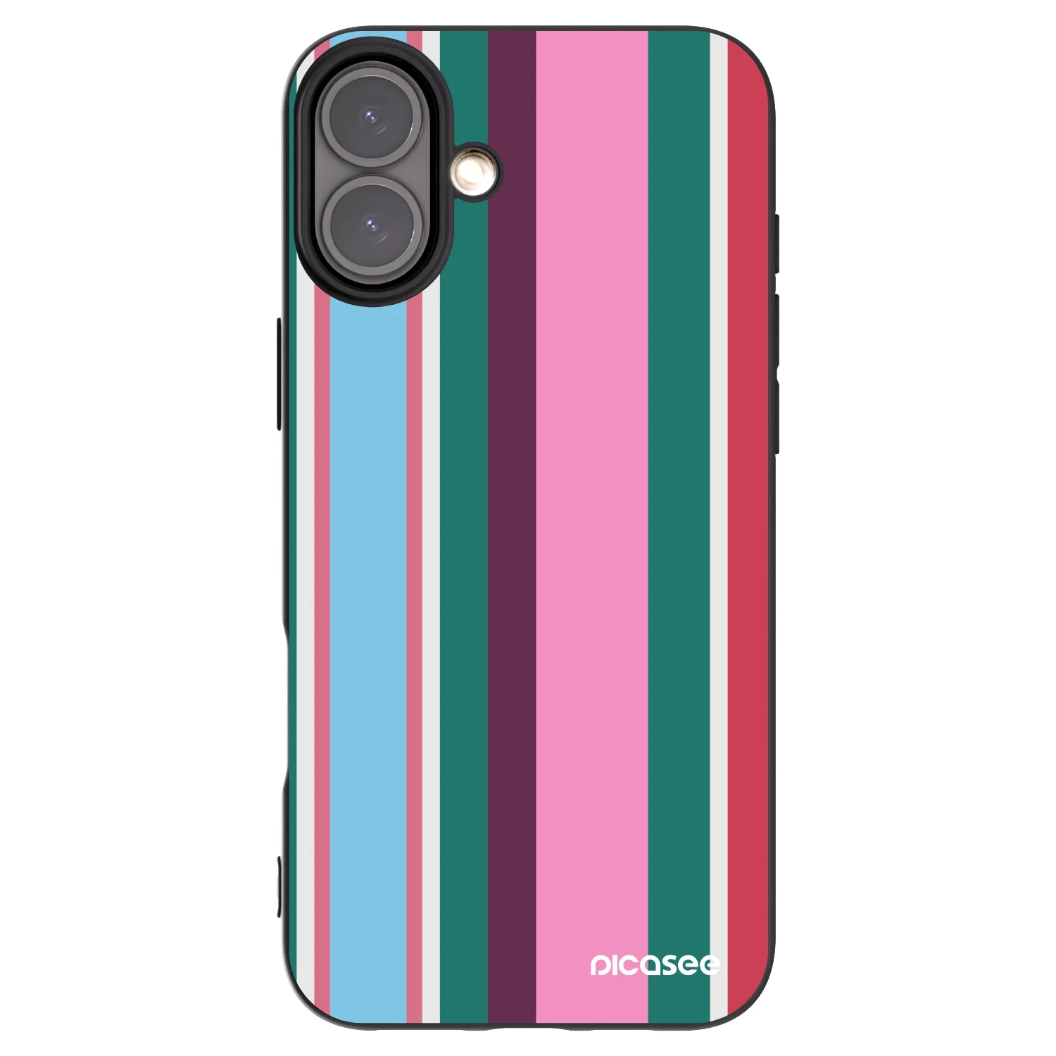 Picasee silikonowe czarne etui na Apple iPhone 16 Plus - Cabana club