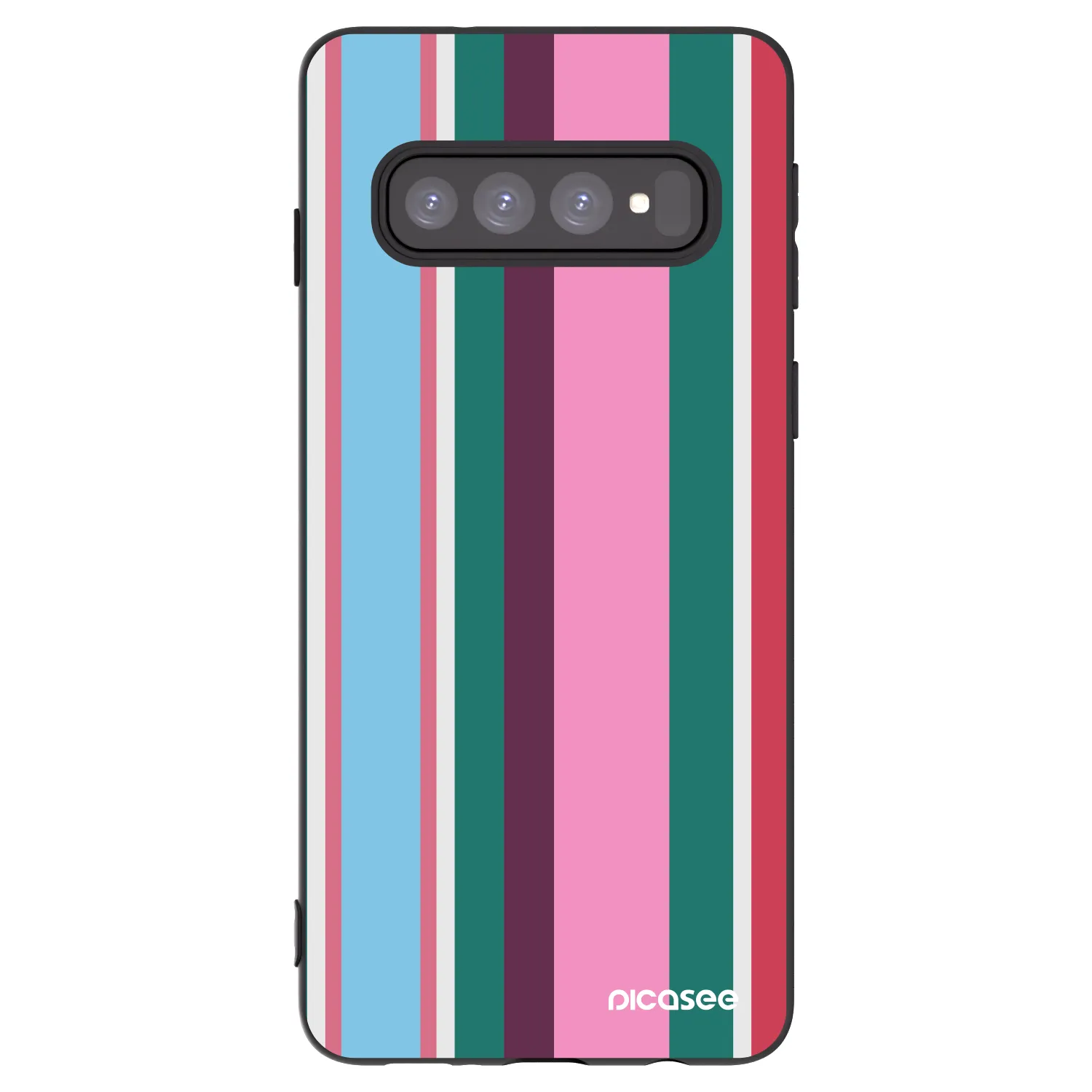 Picasee silikonowe czarne etui na Samsung Galaxy S10 G973 - Cabana club
