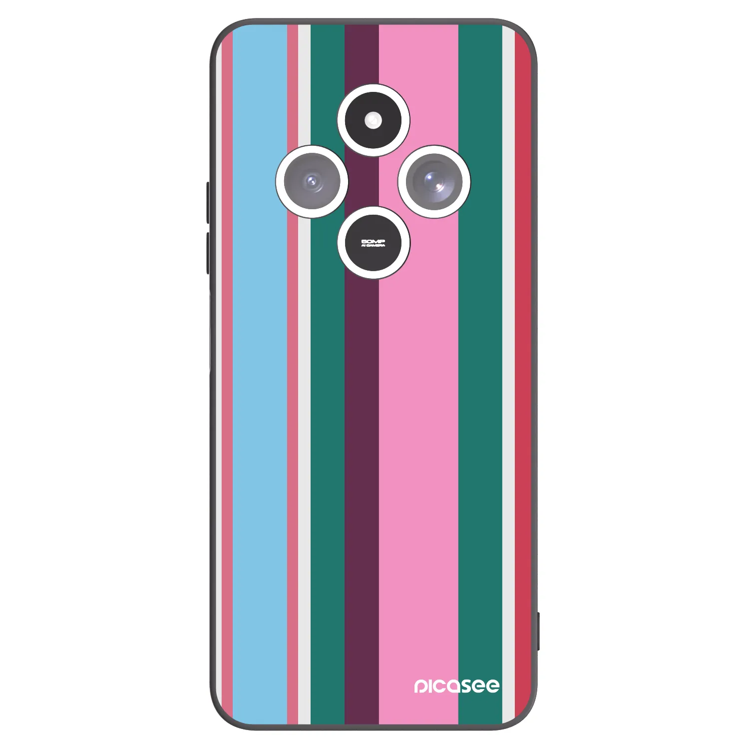 Picasee silikonowe czarne etui na Xiaomi Redmi 14C - Cabana club