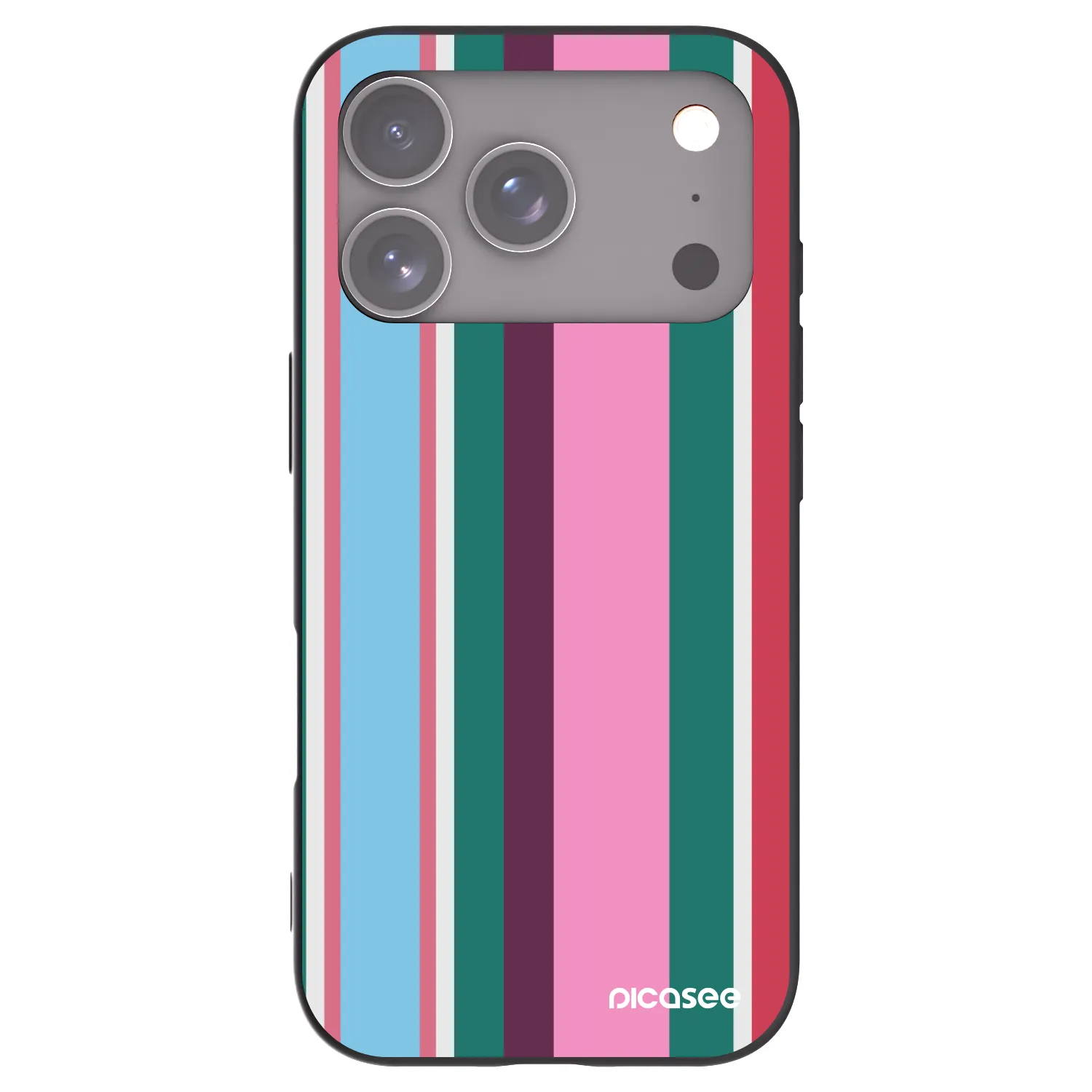 Picasee silikonowe czarne etui na Apple iPhone 17 Pro - Cabana club