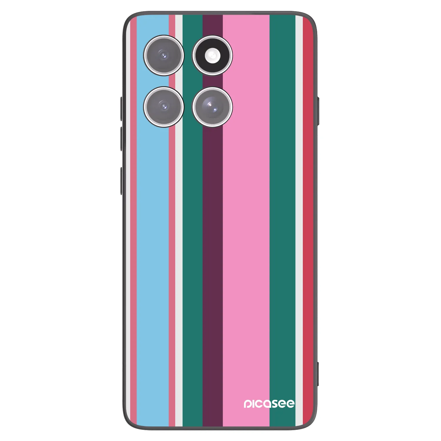 Picasee silikonowe czarne etui na Motorola Edge 60 Pro - Cabana club