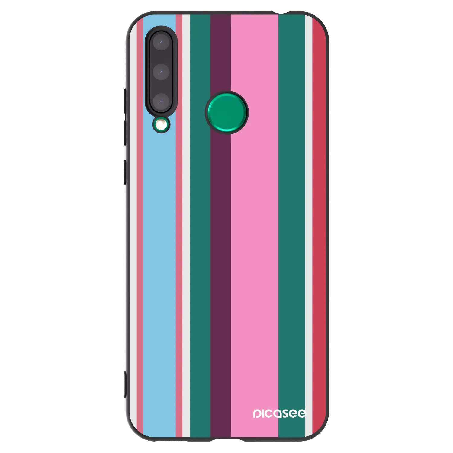 Picasee silikonowe czarne etui na Honor 20 Lite - Cabana club