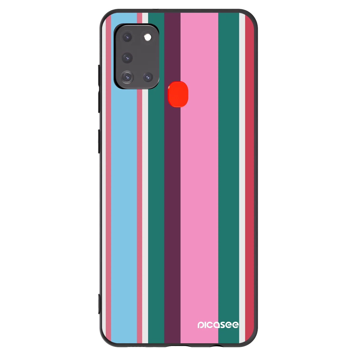 Picasee silikonowe czarne etui na Samsung Galaxy A21s - Cabana club