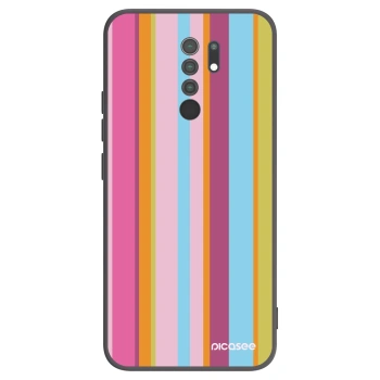 Picasee silikonowe czarne etui na Xiaomi Redmi 9 - Golden hour