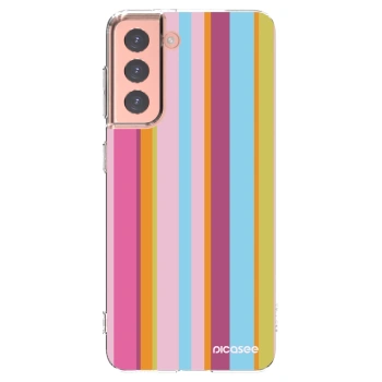Picasee silikonowe przeźroczyste etui na Samsung Galaxy S21 5G G991B - Golden hour