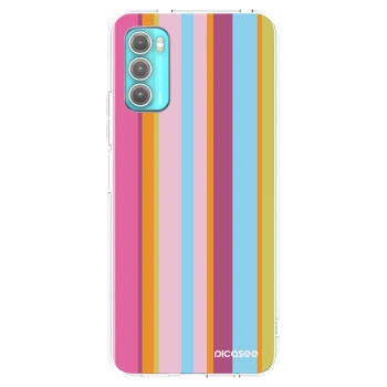 Picasee silikonowe przeźroczyste etui na Motorola Moto G60 - Golden hour