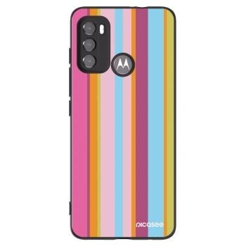 Picasee silikonowe czarne etui na Motorola Moto G60 - Golden hour
