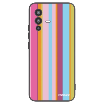 Picasee silikonowe czarne etui na Vivo V23 5G - Golden hour