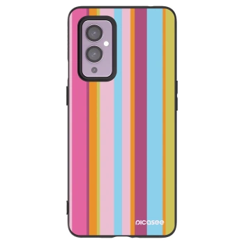 Picasee silikonowe czarne etui na OnePlus 9 - Golden hour
