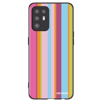 Picasee silikonowe czarne etui na OPPO A94 5G - Golden hour