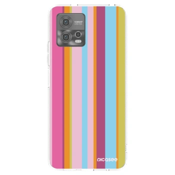 Picasee silikonowe przeźroczyste etui na Motorola Moto G72 - Golden hour