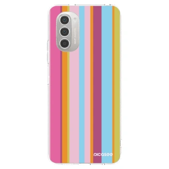 Picasee silikonowe przeźroczyste etui na Motorola Moto G51 - Golden hour