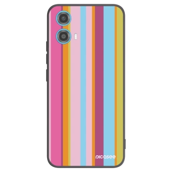 Picasee silikonowe czarne etui na Motorola Moto G34 5G - Golden hour