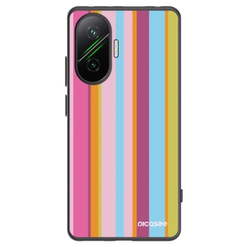 Picasee silikonowe czarne etui na Xiaomi Poco F7 5G - Golden hour