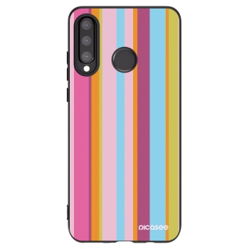 Picasee silikonowe czarne etui na Huawei P30 Lite - Golden hour