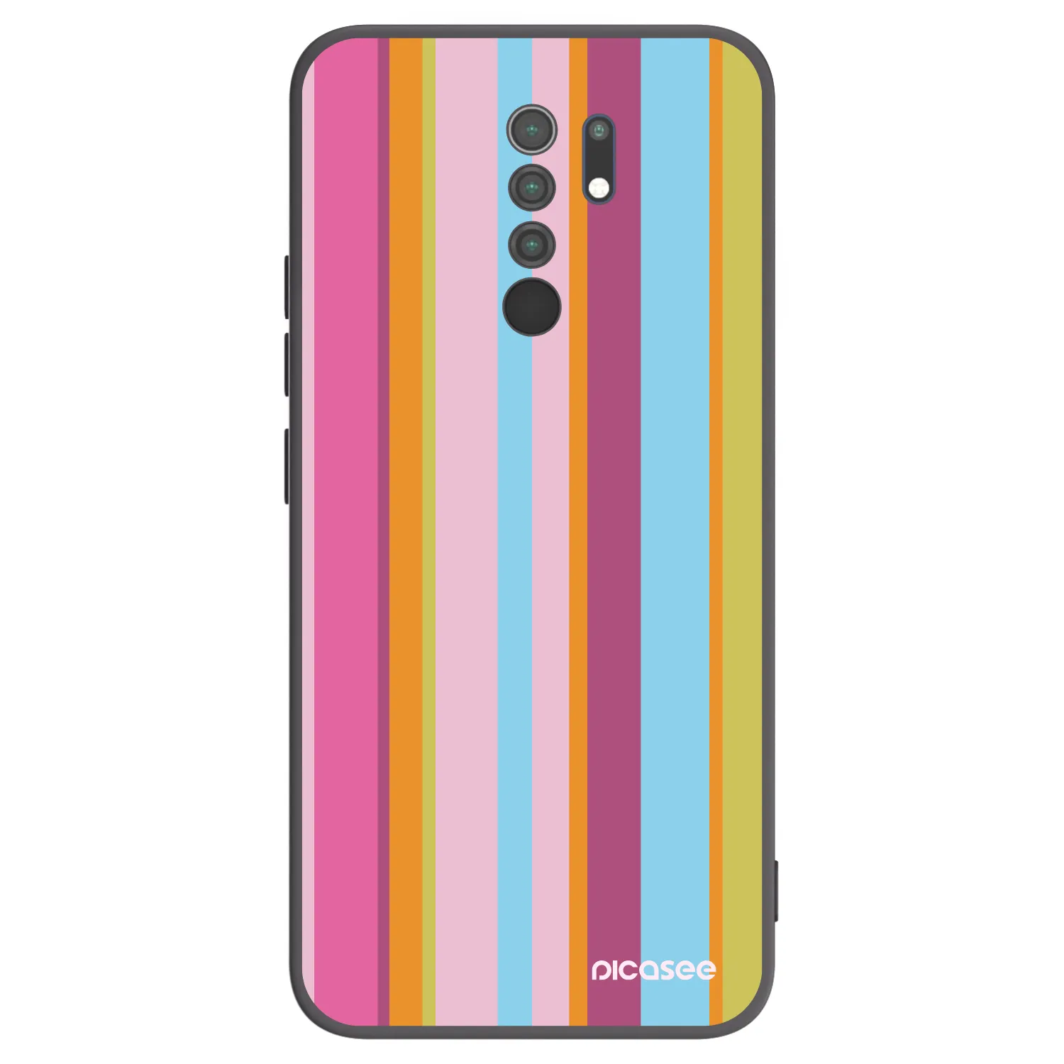 Picasee silikonowe czarne etui na Xiaomi Redmi 9 - Golden hour