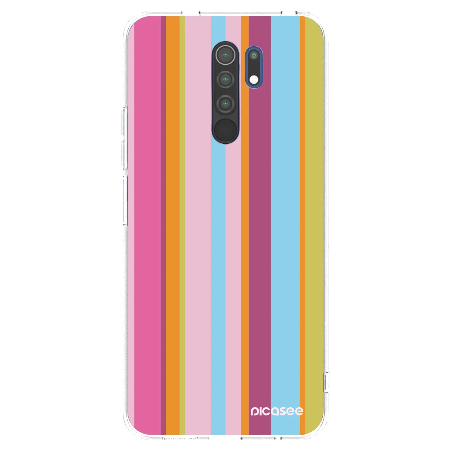 Picasee silikonowe przeźroczyste etui na Xiaomi Redmi 9 - Golden hour