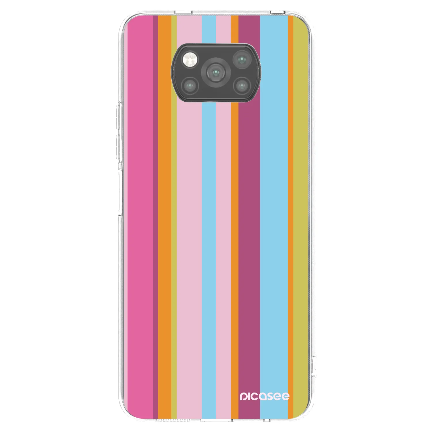 Picasee silikonowe czarne etui na Xiaomi Poco X3 - Golden hour