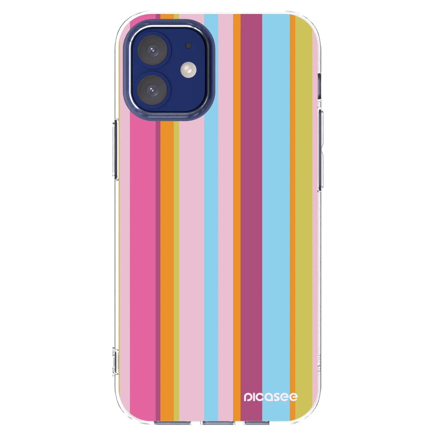 Picasee silikonowe przeźroczyste etui na Apple iPhone 12 mini - Golden hour
