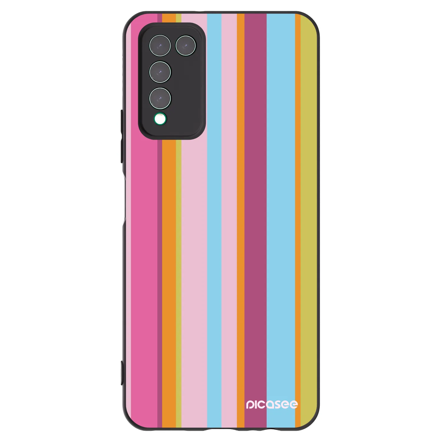 Picasee silikonowe czarne etui na Honor 10X Lite - Golden hour
