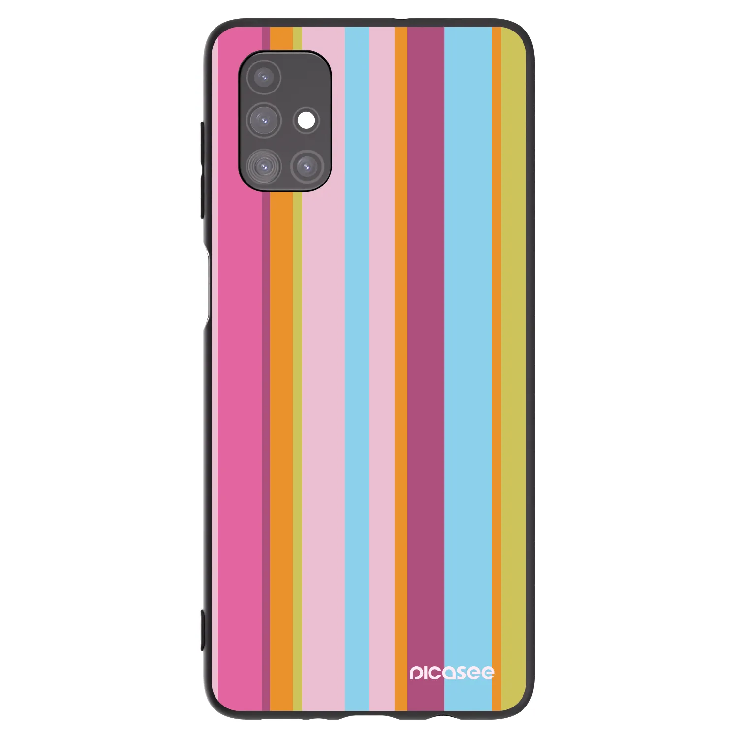 Picasee silikonowe czarne etui na Samsung Galaxy M51 M515F - Golden hour