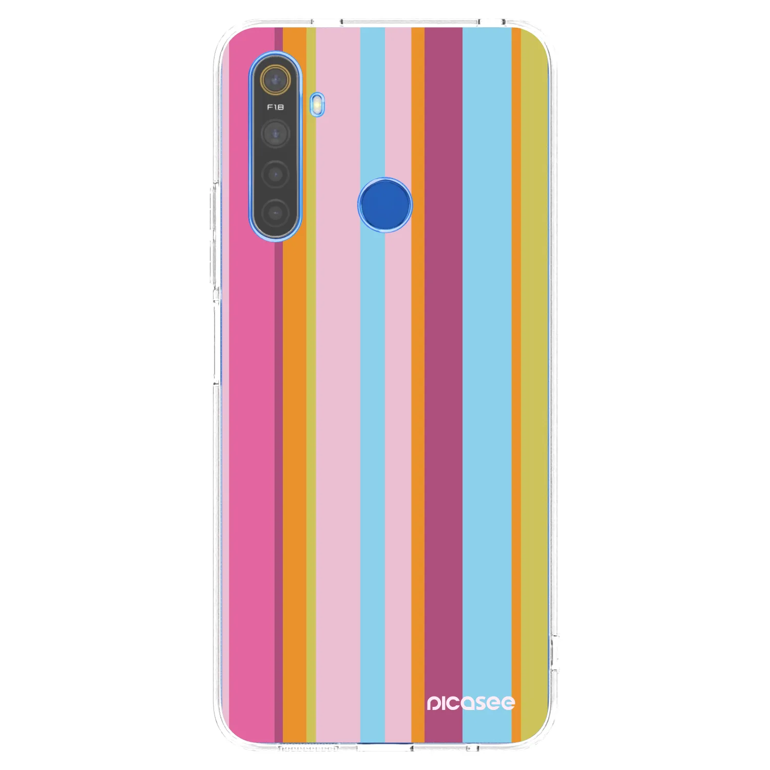 Picasee silikonowe przeźroczyste etui na Realme 5 - Golden hour
