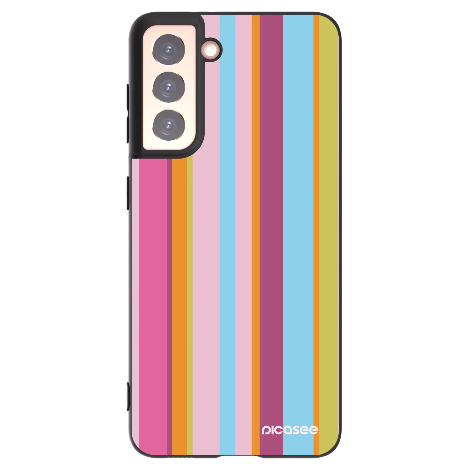 Picasee silikonowe czarne etui na Samsung Galaxy S21 5G G991B - Golden hour