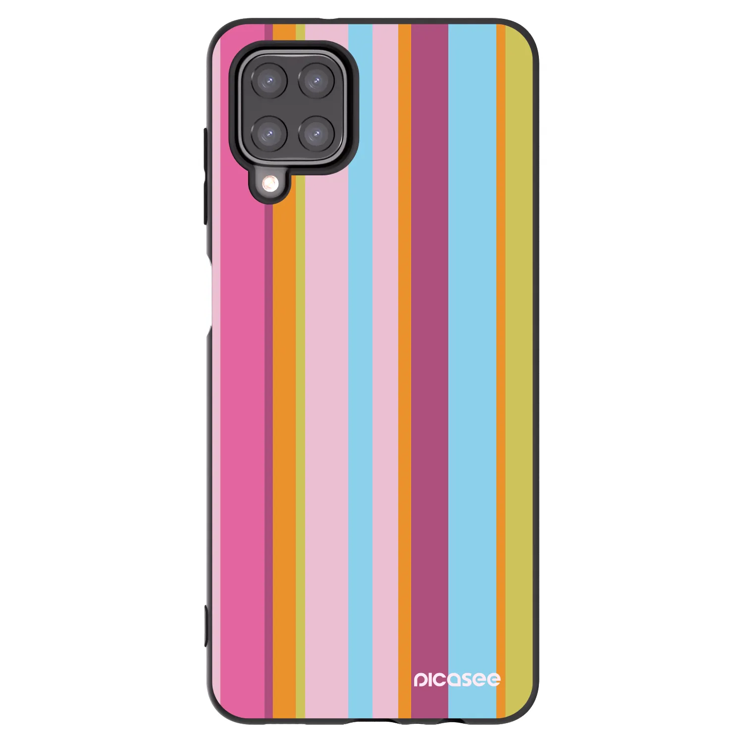Picasee silikonowe czarne etui na Samsung Galaxy A12 A125F - Golden hour
