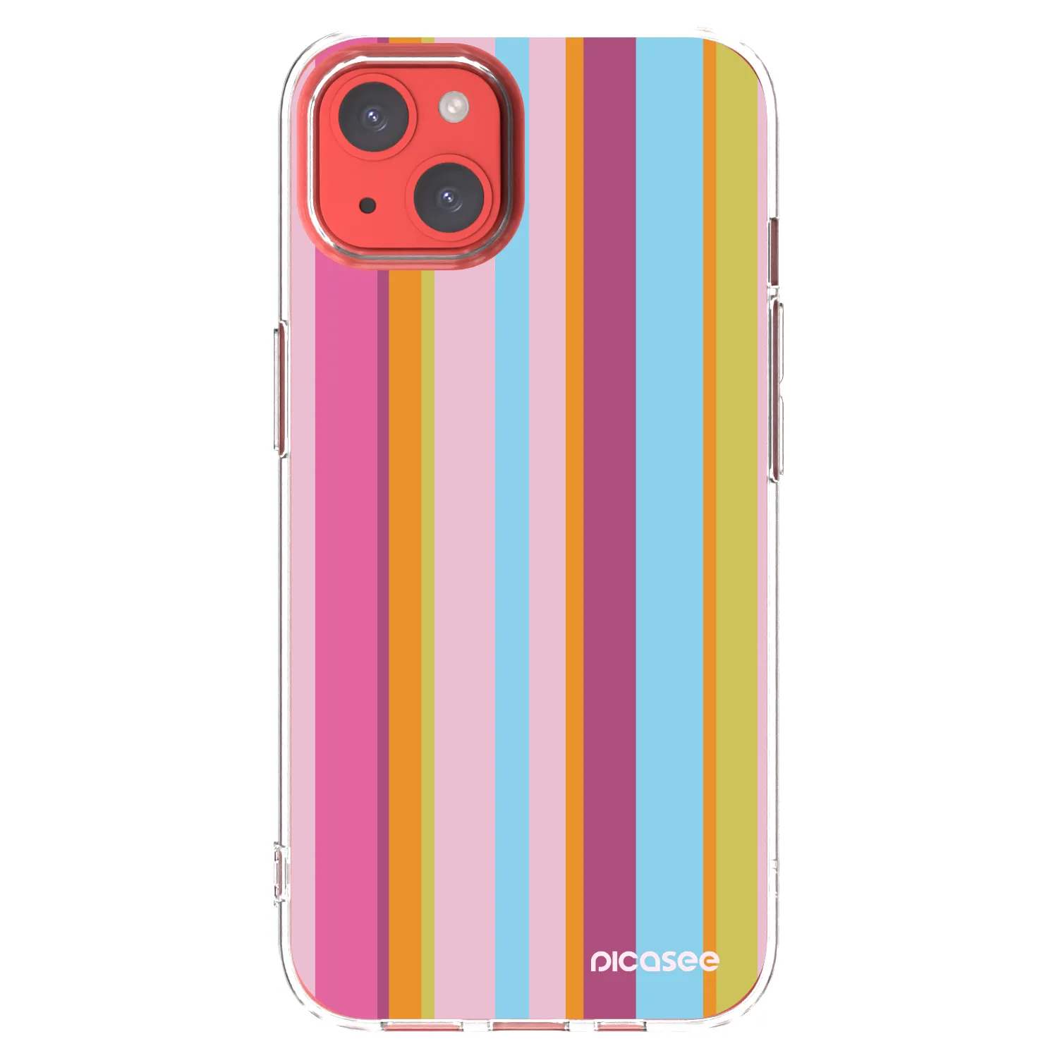 Picasee silikonowe przeźroczyste etui na Apple iPhone 13 - Golden hour
