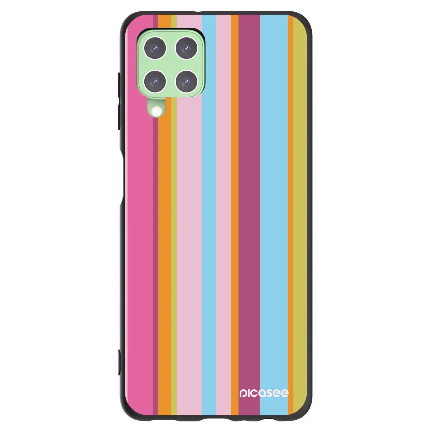 Picasee silikonowe czarne etui na Samsung Galaxy A22 A225F 4G - Golden hour