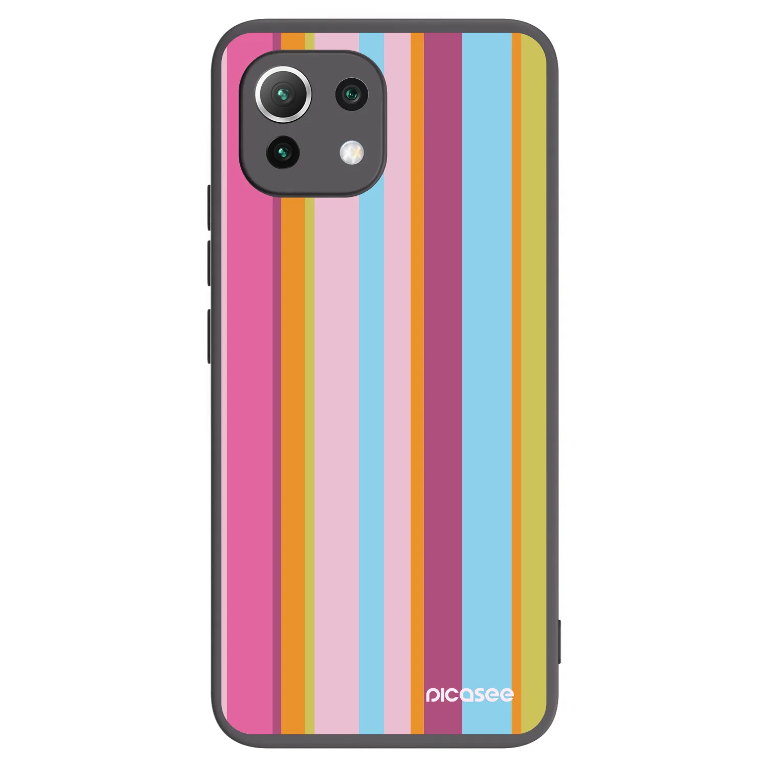 Picasee silikonowe czarne etui na Xiaomi 11 Lite 5G NE - Golden hour