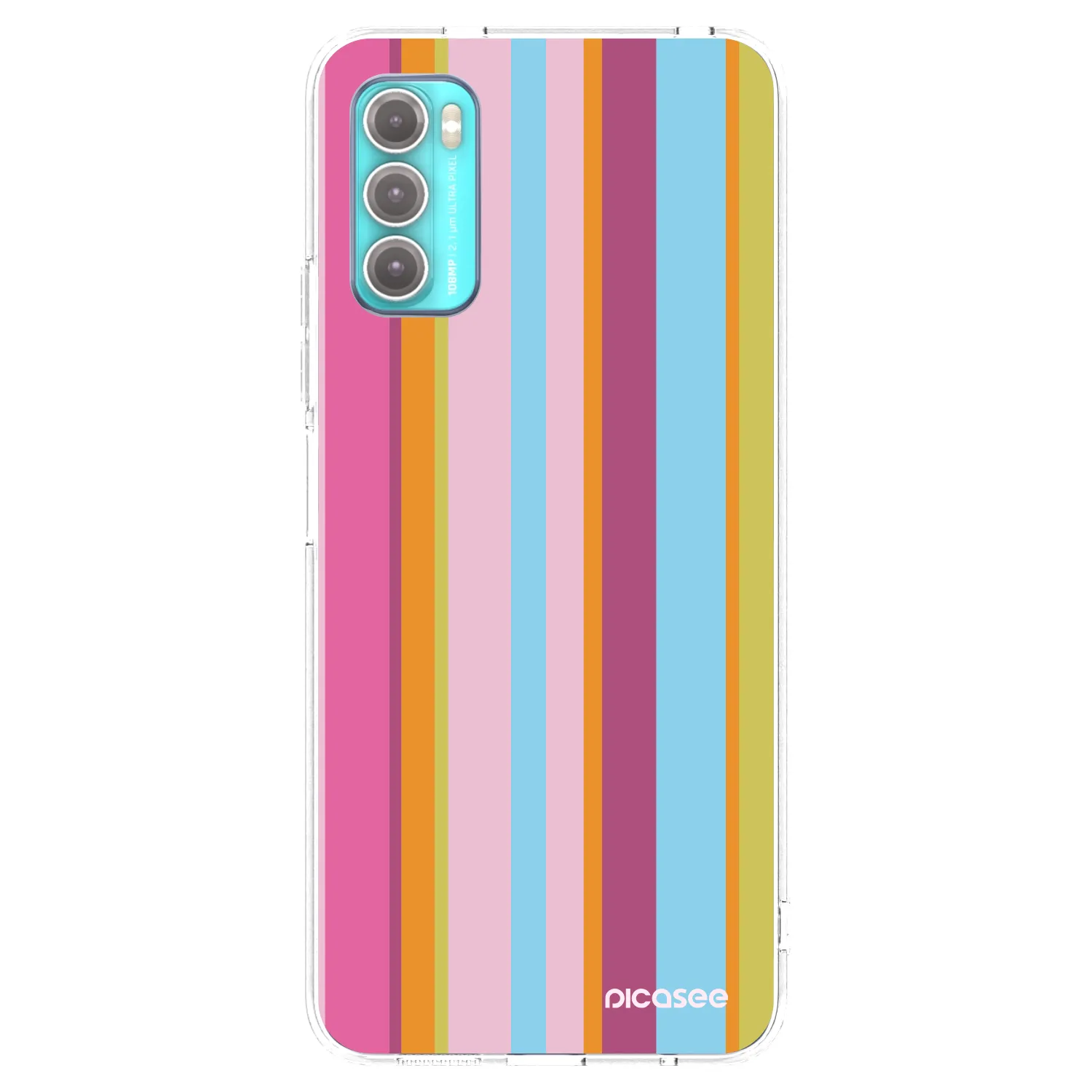 Picasee silikonowe przeźroczyste etui na Motorola Moto G60 - Golden hour