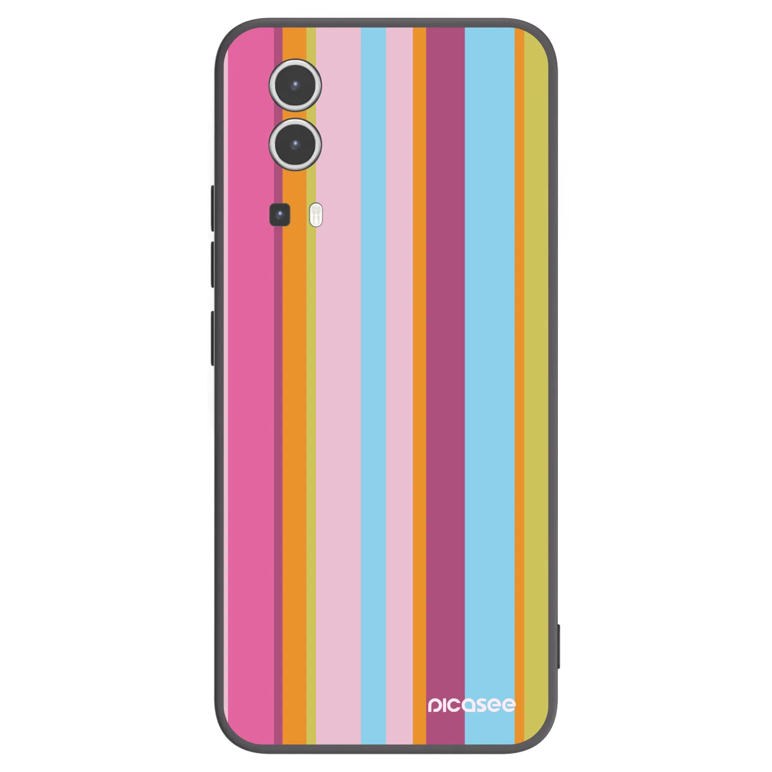 Picasee silikonowe czarne etui na Vivo Y72 5G - Golden hour