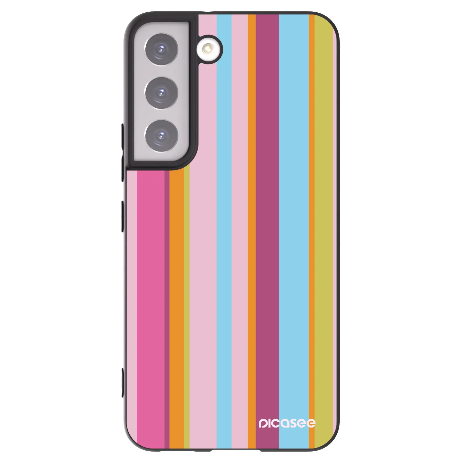 Picasee silikonowe czarne etui na Samsung Galaxy S22 5G - Golden hour