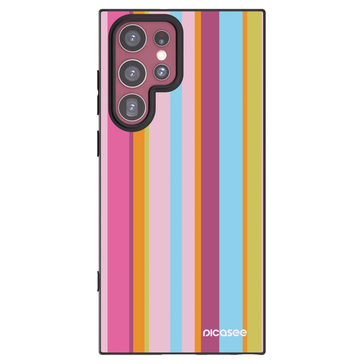 Picasee silikonowe czarne etui na Samsung Galaxy S22 Ultra 5G - Golden hour