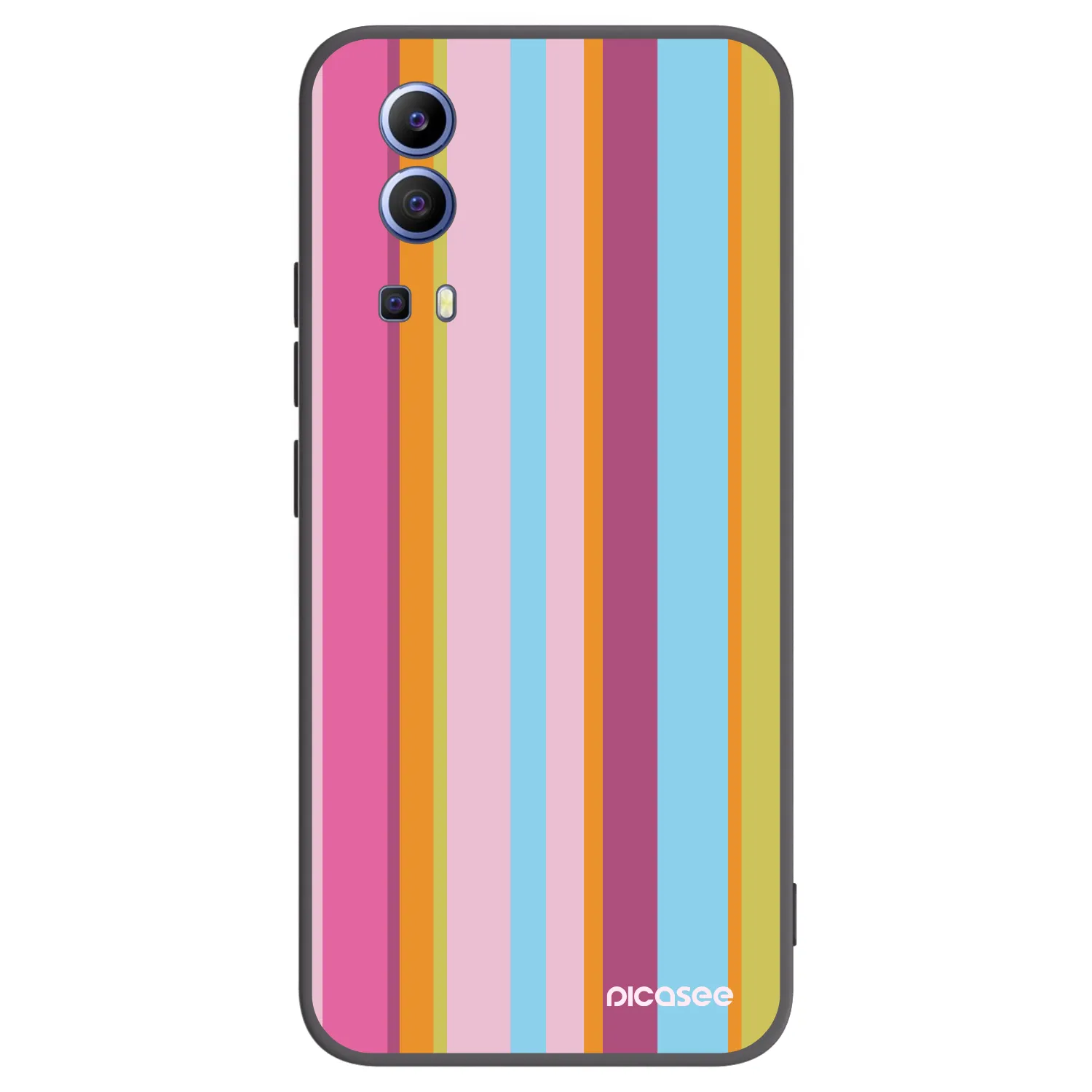 Picasee silikonowe czarne etui na Vivo Y52 5G - Golden hour