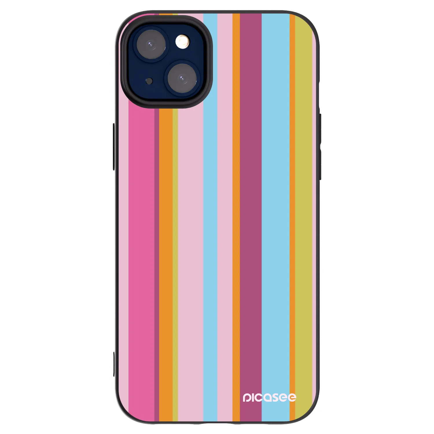 Picasee silikonowe czarne etui na Apple iPhone 14 Plus - Golden hour