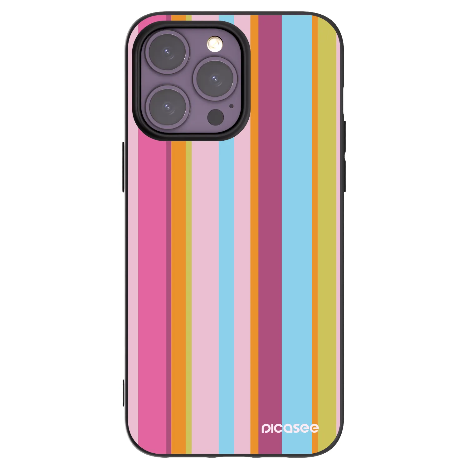 Picasee silikonowe czarne etui na Apple iPhone 14 Pro Max - Golden hour