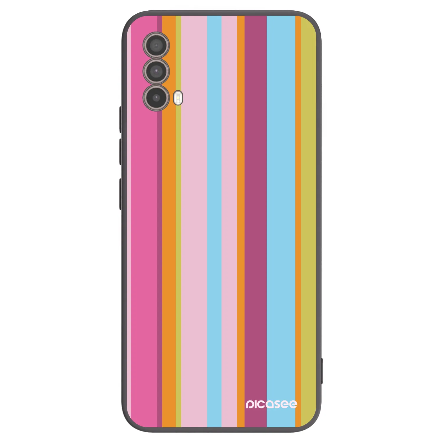 Picasee silikonowe czarne etui na Motorola Moto E40 - Golden hour