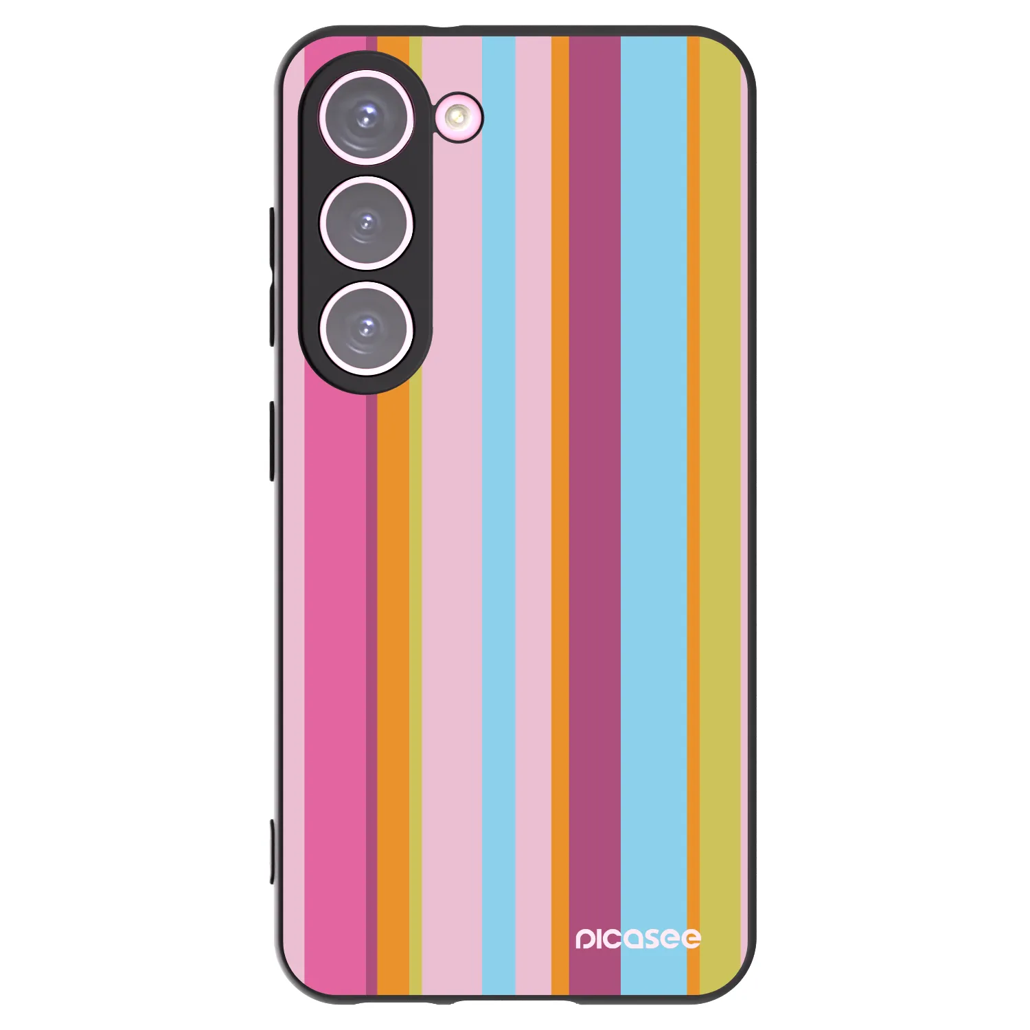 Picasee silikonowe czarne etui na Samsung Galaxy S23 5G - Golden hour
